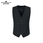 绵羊毛西装 MENHARDUM 蔓哈顿秋冬新品 马甲商务绅士纯色西服内搭男