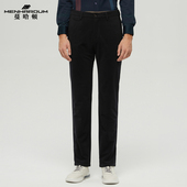 蔓哈顿秋冬新品 灯芯绒休闲裤 中年男士 MENHARDUM 合体直筒保暖长裤