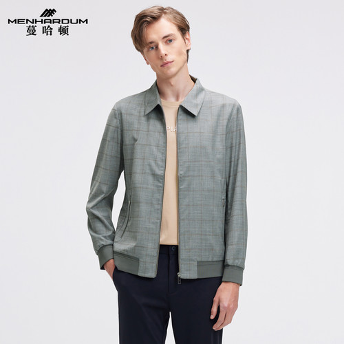 蔓哈顿高端翻领夹克外套