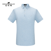 蔓哈顿夏季 商务中年男士 Polo衫 MENHARDUM 高纱织棉质舒适短袖 T恤
