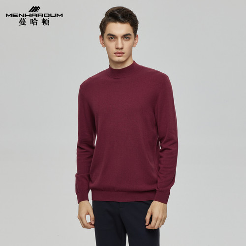 蔓哈顿半高领羊毛衫羊绒衫