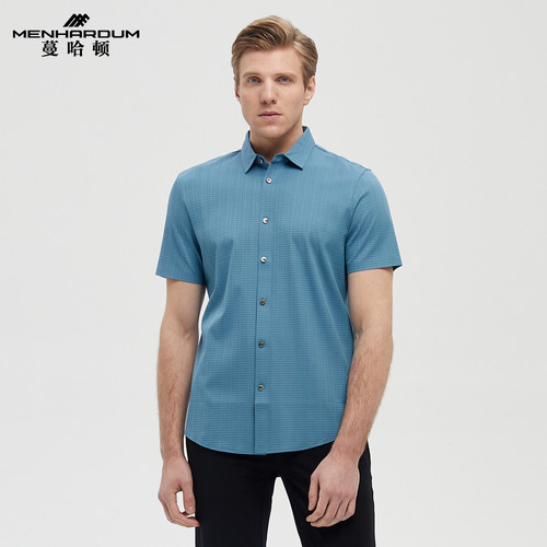 纯棉短袖T恤翻领开衫针织短T