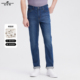 蔓哈顿男装 简约时尚 经典 MENHARDUM 合体牛仔裤 时尚 水洗牛仔长裤