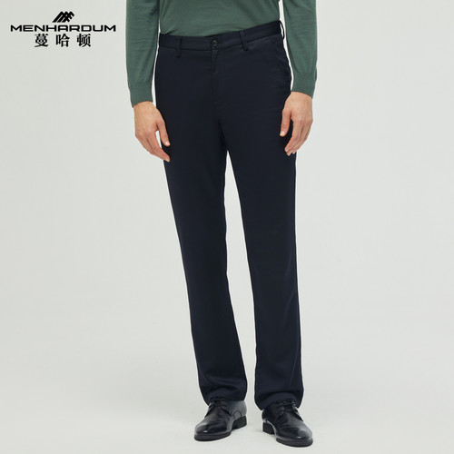 MENHARDUM/蔓哈顿秋冬新品高品质上午休闲裤中年上班裤子纯色长裤