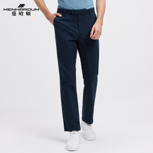 蔓哈顿棉混纺休闲长裤