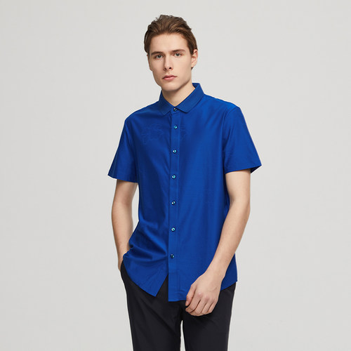 潮桑蚕丝混纺开衫透气短袖t恤