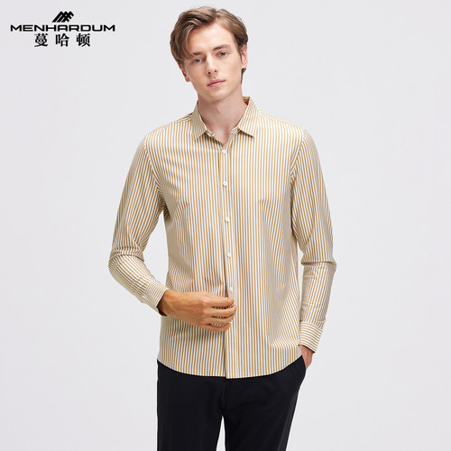 蔓哈顿桑蚕丝混纺针织衬衫