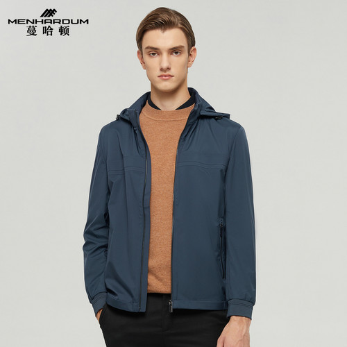 蔓哈顿短款连帽夹克外塔