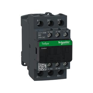LC1D38BDC正品3P 38A原装Schneider施耐德TeSys D直流接触器24VDC