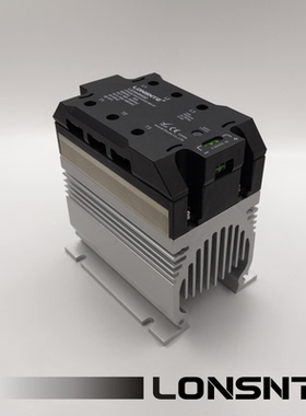 LG3A48120D蓝石LONSNTE三相固态继电器120A交流380VAC 散热器一体