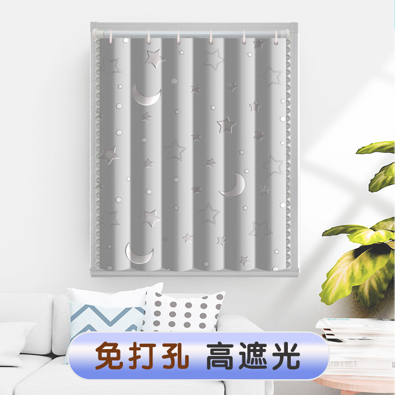 强遮光床帘宿舍上铺下铺隔断帘免打孔加厚寝室小清新窗帘单人帘子