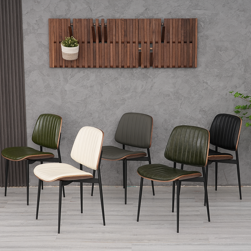 餐厅靠背设计师酒店洽谈椅中古