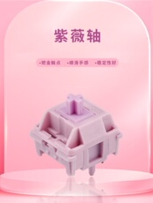 Вал rainy75紫薇轴客制化钯金触点五脚机械键盘轴体顺滑抗氧化强