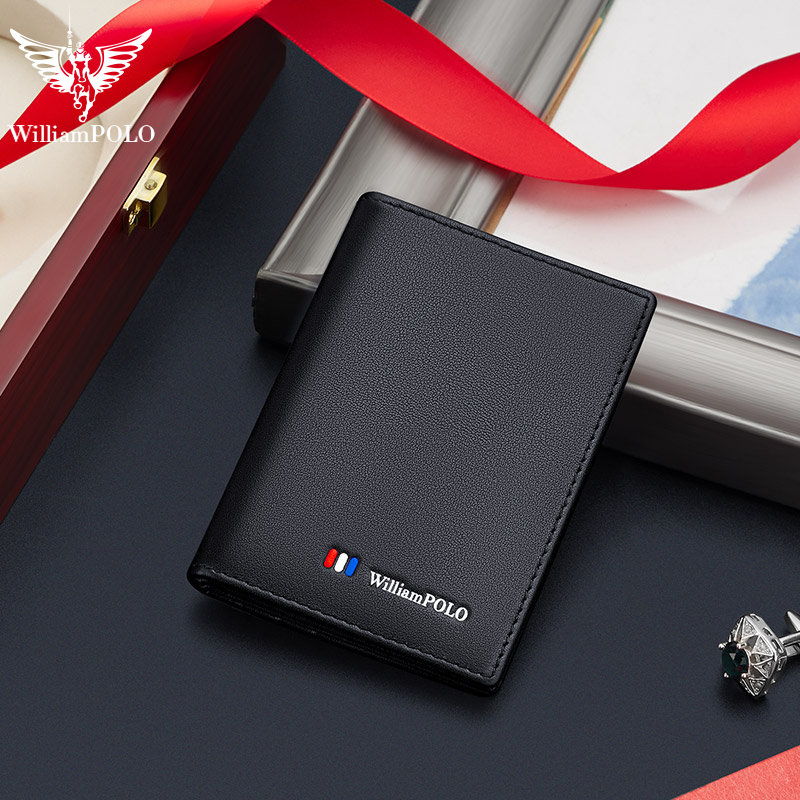 保罗超薄真皮小巧男款驾驶证卡包