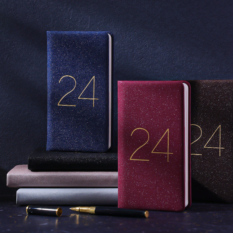 小号48K便携随身2024年日程本口袋365天每日一页带日期的记事本日历本计划本打卡自律时间计划表笔记本子定制