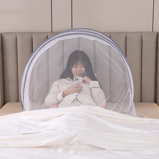 防蚊头罩头部蚊帐套头面罩简易折叠脸部出行单人面部罩防蚊神器