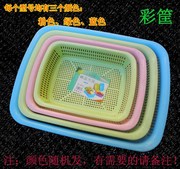 túi vải đựng đồ Khung phân loại hoàn thiện cửa hàng bách hóa rò rỉ giỏ nhựa xanh công nghiệp lớn hộp rỗng giỏ bán rau nho đa chức năng - Trang chủ hộp nhựa đế đen