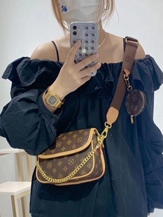 香港女包真皮老花包包女春夏2023年新款爆款高级感今年流行斜挎包