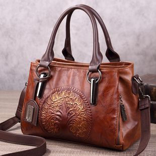 女款包包2025新款时尚手提大包复古女士大容量妈妈单肩斜挎包女潮