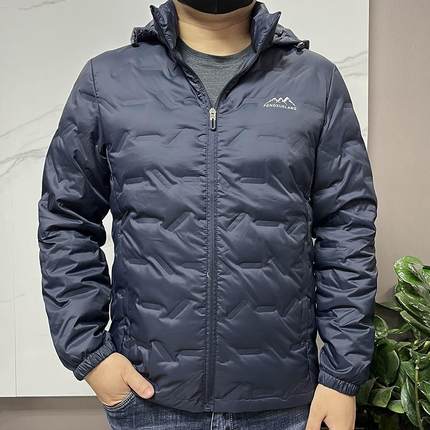 风雪狼羽绒服户外冲锋衣轻薄款外套冬季男士休闲外套中老年爸爸装