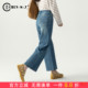 女2026新款 九分裤 春季 子高腰烟管裤 小个子裤 显瘦显高直筒牛仔裤