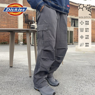 Dickies帝酷适秋冬SOLOTEX舒柔特面料多口袋休闲双膝工装 男女 裤