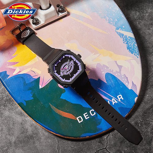 dickies潮酷运动果冻手表