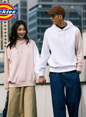 Dickies侧边大logo连帽卫情侣2022春季新品休闲时尚男女上衣10560
