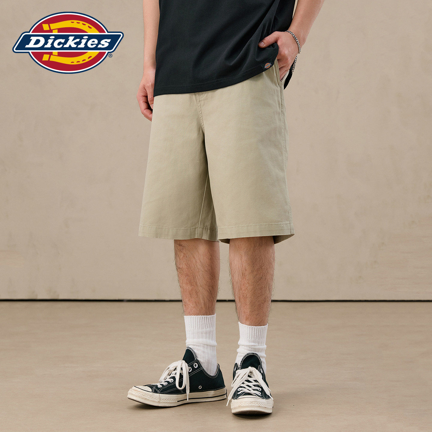 Dickies全棉微弹宽松工装短裤
