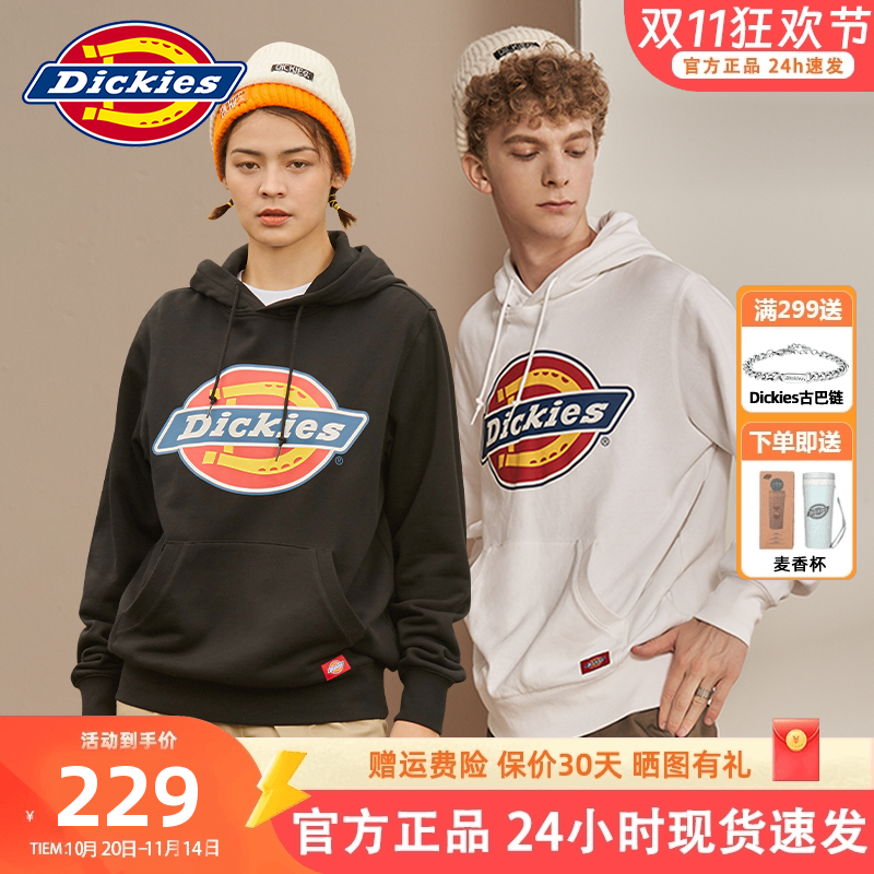 Dickies秋冬新款连帽卫衣情侣款