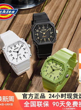 Dickies潮牌正品手表男新款方壳个性表女复古时尚情侣运动风CL432