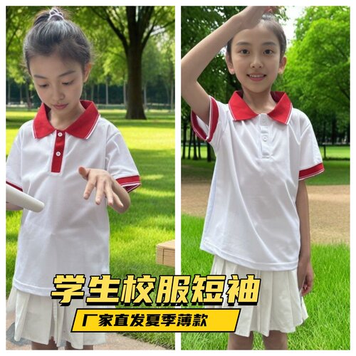 白色t恤短袖夏季男女生POLO衫