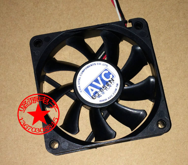 原装AVC C7015B12HY 7cm 7015 CPU风扇 12V 0.3A 3线