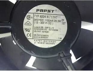 17050进口散热风扇TYP 6224 N/17HT 24VDC 26.5W [12-30V]