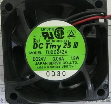原装日本精工TUDC24Z4 DC24V 0.08A 1.8W 60*60*25 伺服散热风扇
