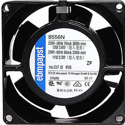 8556N全新原装进口ebmpapst 8038 AC230V耐高温轴流散热风扇风机