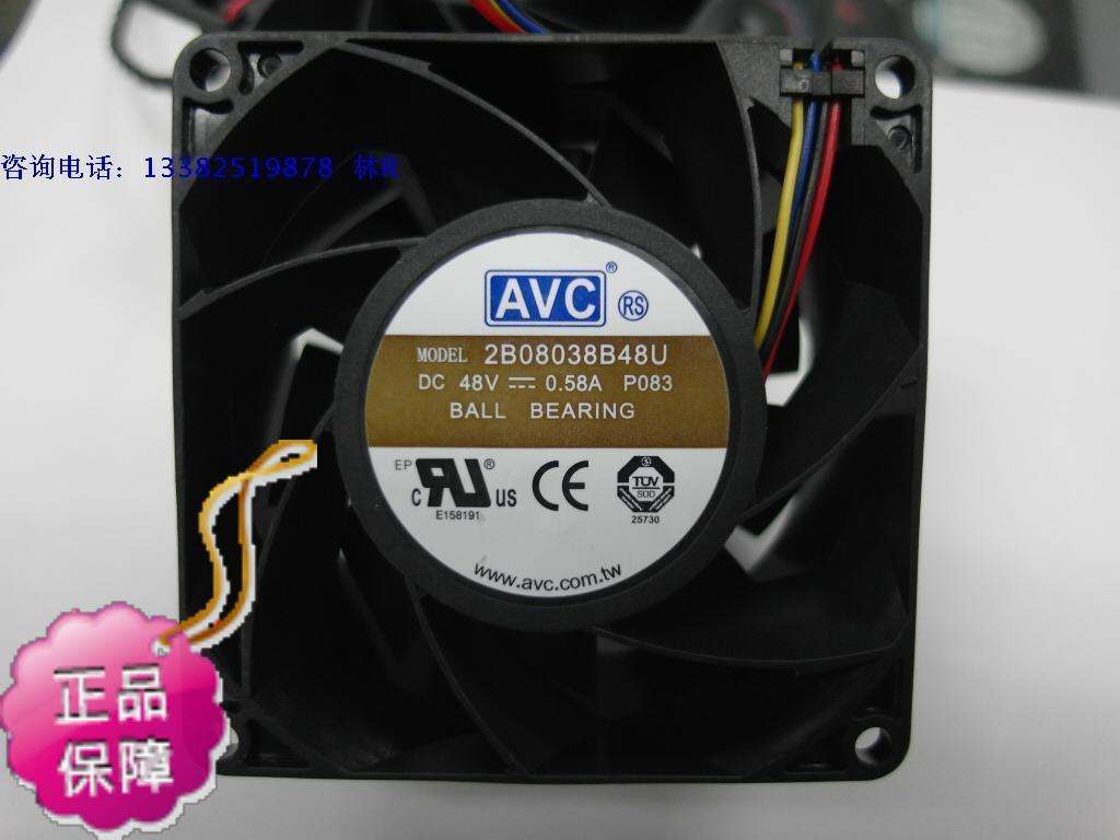 2B08038B48U全新原装台湾AVC奇红DC48V8038轴流散热风机扇散热器