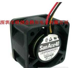 109P0424G301 原装日本三洋SANYO 24V 0.19A 40*40*28 高转速风扇