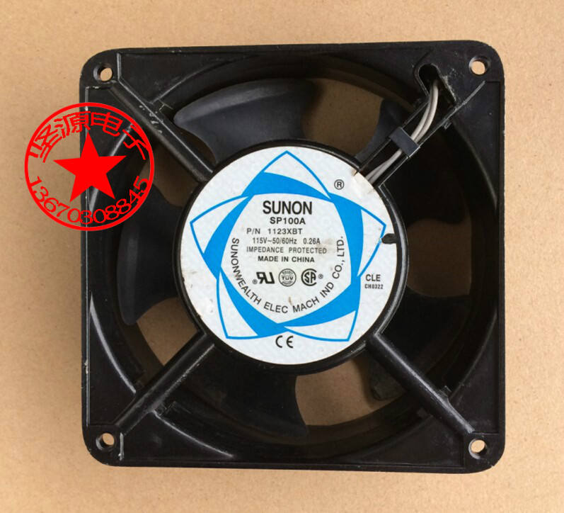 SUNON SP100A 1123XBT AC115V 120*120*38MM 机箱机柜轴流风扇