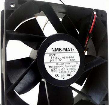 原装NMB 4715VL-05W-B76 变频器风扇12038 24V 1.20A 12CM/厘米