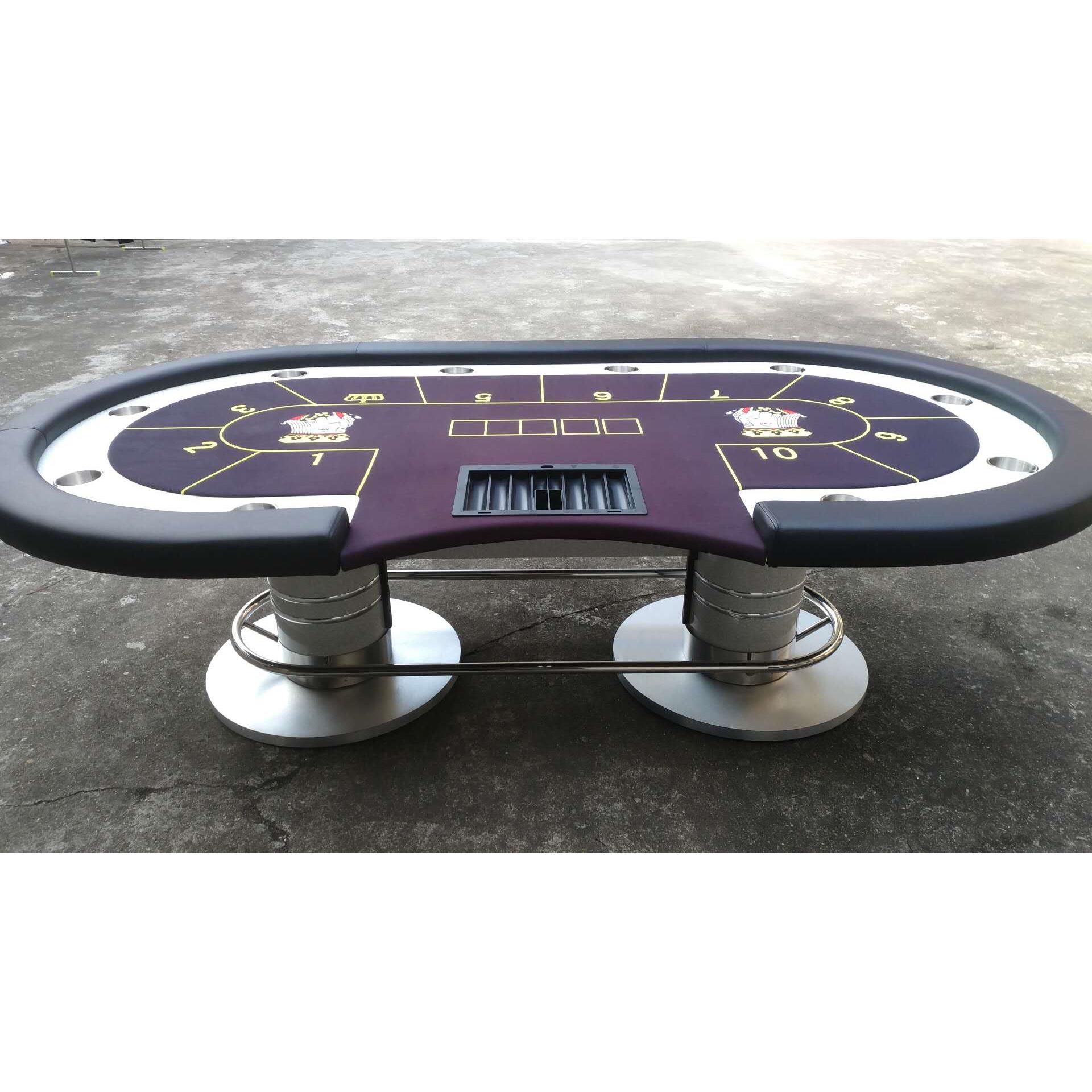 新款高档德州扑克桌，扶