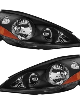 适用于2006 - 2010年丰田 Sienna 卤素黑色车头灯前灯总成