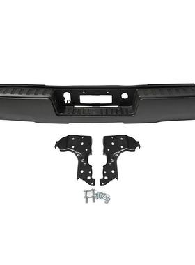 适用于雪佛兰14-18款Silverado后保险杠 索罗德原车黑色无孔款