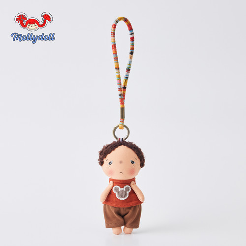 Mollydoll原创手工娃娃钥匙扣挂件可爱卡通公仔包包挂饰