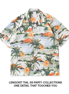 hawaiian short shirts 夏威夷男女宽松夏日清新舒适透气花衬衫