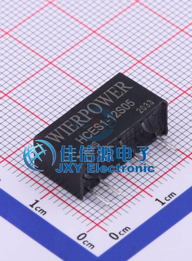 电源模块    HCES1-12S05  WIER(微尔)  可持续短保保护、自恢复