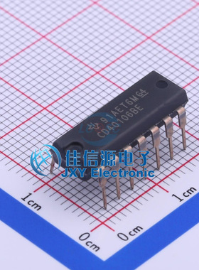 反相器芯片 CD40106BE TI DIP-14 施密特触发输入6通道全新3V-18V