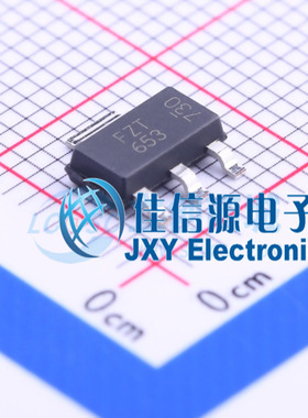 三极管(BJT) FZT653TA DIODES(美台) SOT-223 NPN 100V 2A 全新