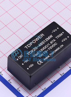 电源模块    TDK20-48S12MW  TDPOWER(电源)  插件