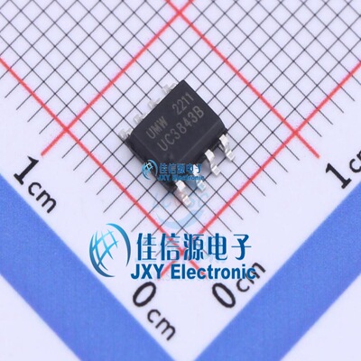 DC-DC控制芯片  UC3843B  UMW(友台半导体)  SOP-8